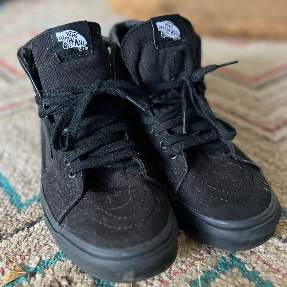 VANS, black, high tops